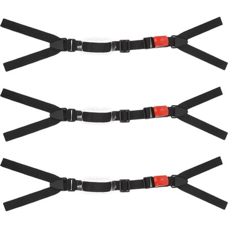 Jugulaires de Casque de Chantier Mentonnières de Sécurité Robustes et Confortables Rouges Lot de 3 en Nylon pour Protection du Menton, Accessoires Compatibles pour Usage (1/5)