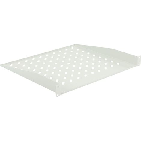 Étagère rack LANVIEW 1U 19", profondeur 400 mm, blanche, RAS205WH (1/2)