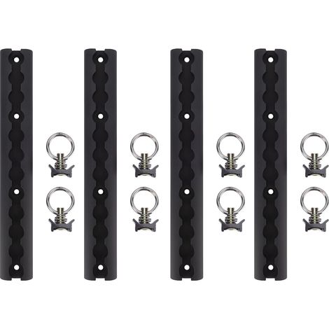 Riel de Aluminio en L 30,4 cm con Anillas O-Ring para Asegurar Carga en Furgonetas y Pickup (1/5)