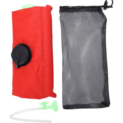 Sac de douche solaire pliable 20L avec pommeau et robinet pour camping randonnée (1/5)