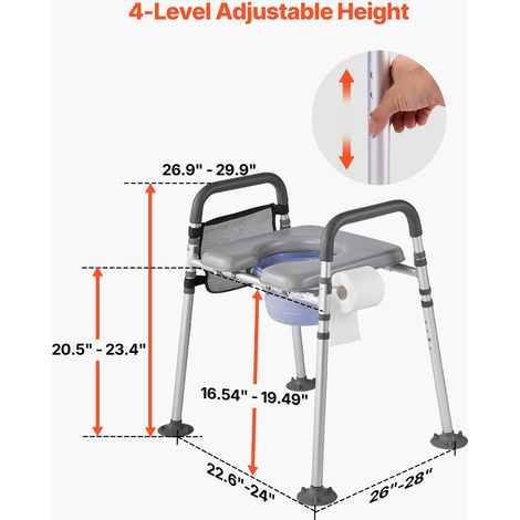 Chaise Percée avec Grande Capacité de Charge de 227 kg (1/5)