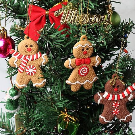décorations de Sapin de Noël Bonhomme Roux à Suspendre (1/3)