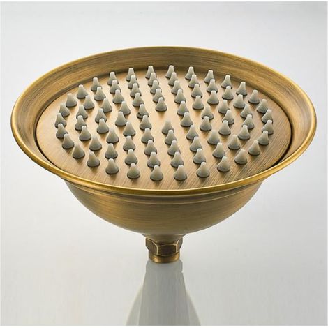 1 Pommeau de douche, Acier inoxydable, Rond 203mm, Finition Antique, Montage mural, Salle de bain (1/5)
