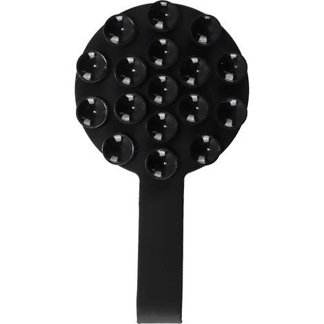 Support de téléphone magnétique à Ventouse Noir - Anneau de Maintien en Silicone pour Une Utilisation Mains Libres (Selfies, TikTok, Douche) (1/5)