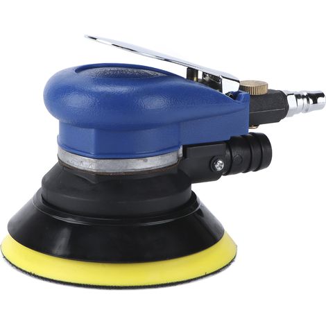 Kit Ponceuse Pneumatique 5 Pouces 10000 Tr/Min Polisseuse Orbitale avec Collecteur de Poussière pour Entretien Peinture Voiture (1/5)
