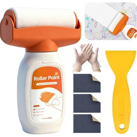 SOS Weißwand-Reparaturset 500 g mit Rolle und Zubehör (1/5)