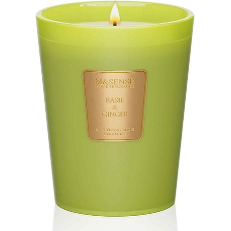 Duftkerze Sojawachs Basilikum Ingwer 75Std Küche 400g Basilikum-ginger (1/5)