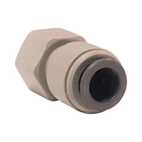 John Guest 15 x 21 ( 1/2" ) racor hembra para manguera de 12 mm, acetal gris