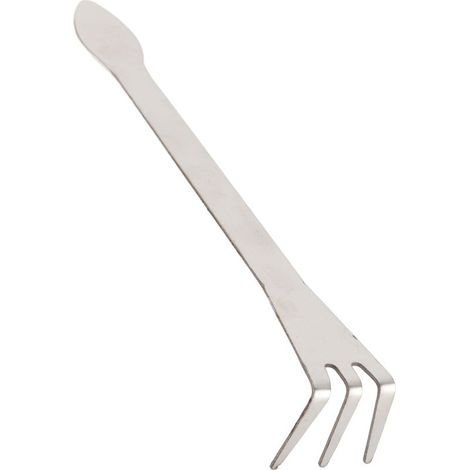 1 Rateau à racines,Acier inoxydable,3 dents,Poignée ergonomique,Ameublir terre,Bonsaï,Jardinage (1/5)