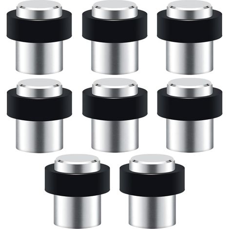 lot de 8 Butée de Porte Sol, Hauteur 45mm, Arrêts de Portes en Acier Inoxydable avec Vis, Butoir Porte (1/5)