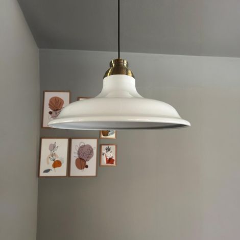 bamyum Bergo Suspension Luminaire Industrielle Rétro en Metal de 26 cm, Lustre de Salon Vintage, Éclairage de Plafond pour Chambre, Cuisine, Plafonnier, Lampe Suspendue (1/5)
