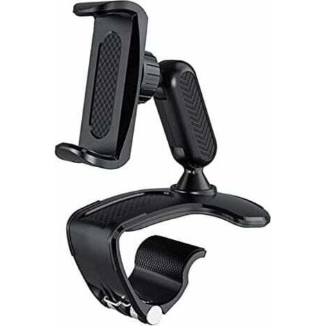 Aiperq Support Portable Voiture, Tableau de Bord de Voiture Support de téléphone Support de téléphone Portable Voiture 360 derés de Rotation visière rétroviseur Clip Support de Montae