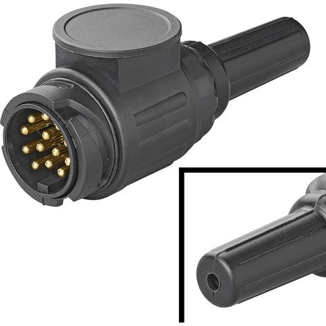 Enchufe de 13 pines pvc tipo jaeger con pasacables de 1 orificio