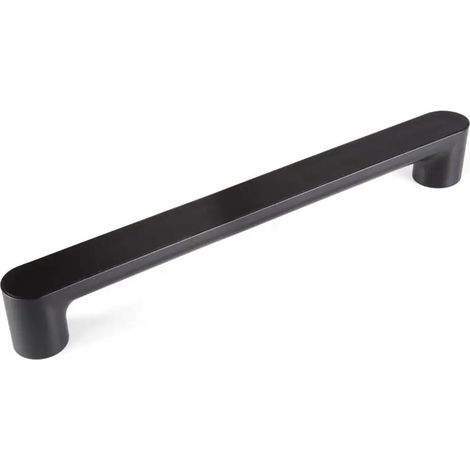Vitility ID-Haltegriff Badezimmer, Wandstütze für Dusche Bad Toilette, ABS, Tragkraft 150 kg, gerade Stange 55 cm, schwarz, mit Befestigungsmaterial