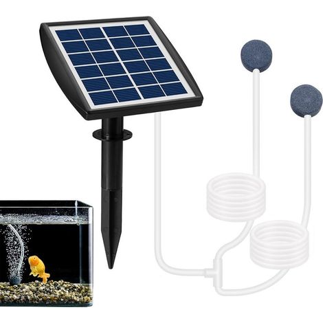 Oxygénateur à pompe à air pour aquarium , Aérateur de bassin extérieur, aérateur solaire silencieux pour bassin de pêche Shangjia (1/5)