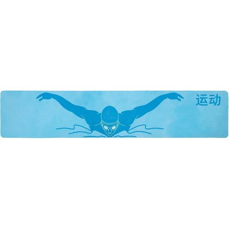 Serviettes Rafraîchissantes De Sport 99x30 cm Tissus Réutilisables À Chiffons Rafraîchissants d'Été et Serviette Glacée Pour Hommes Femmes Camping Pêche Running Golf Plage Yoga (1/5)