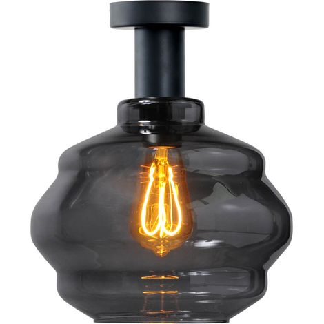 Plafonnier - Ø 24cm - Porto avec verre fumé Boule Ø 24cm - 5710-05-05-05-3
