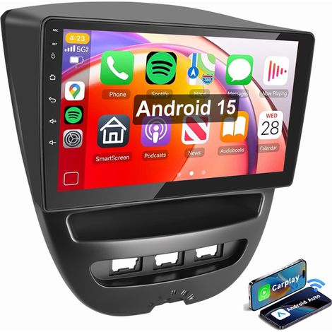 10,1" Pour Toyota Aygo Citroen C1 Peugeot 107 Android 15 Autoradio GPS WiFi RDS 1+32G (1/5)