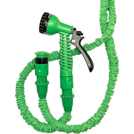 Tuyau d'arrosage rétractable Tuyau d'arrosage rétractable (vert 7,5 m). (1/4)