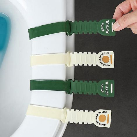 4 Piece Silicone Toilet Lifter, Silicone Lifter, No Dirty Hands Uncovering Toilet Lidter, Household Toilet Bidet Lifter (1/3)