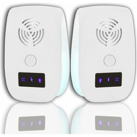 Plug-in Insect Repellent, Ultrasonic Insect Repellent, Electronic Insect Repellent - Mosquito, Mice, Spider, Cockroach Repellent (2-Pack) (1/5)