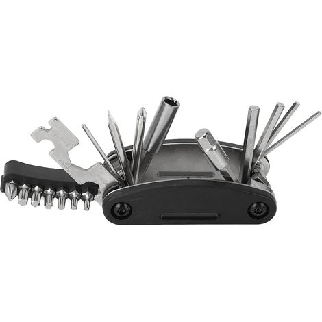 Outil multifonction vélo 20-en-1 noir, pour randonnée à vélo (1/5)