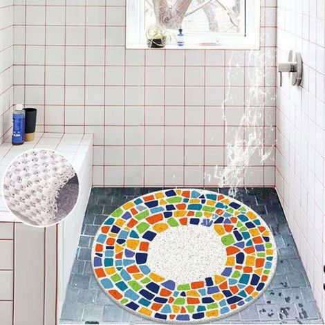 Tapis Douche - 60x60 cm - Drainage Par Maille Creuse - PVC Sans Phtalate - Antidérapant - 1 Pièce (1/5)