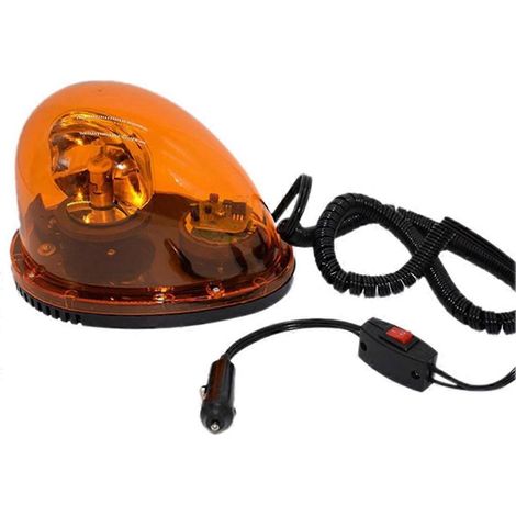 Luces de alarma giratorias tipo caracol amarillas de 12 V para automóviles, luz de advertencia, luz de techo, luz estroboscópica universal para automóviles. (1/5)