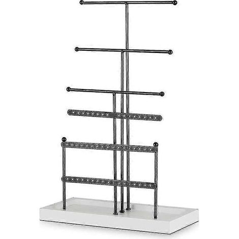 Organisateur de bijoux de table, porte-bijoux noir (1/5)