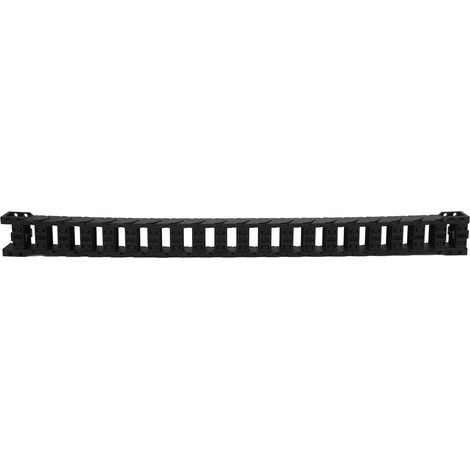 Chaîne porte-câbles pont type silencieuse, série réservoir, 0,7 m, assemblage démontable, D20 x 77, guidage flexible pour machines industrielles. (1/5)