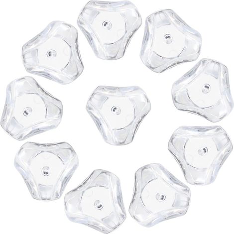 de 50 petits boutons en acrylique transparent pour boîte à