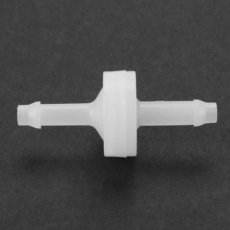 Clapet anti-retour unidirectionnel en ligne en PVDF pour carburant, gaz, liquide, air (3/16") (1/5)