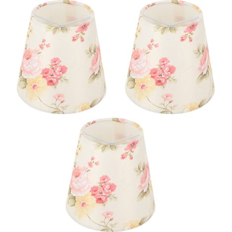 jour en tissu à motif floral fixation par pince pour lampe (1/5)