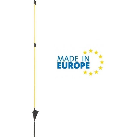 Picchetto di Messa a Terra Mobile in Fibra di Vetro Giallo ITALFROM H 110 cm per Recinzioni Elettriche Confezione 10 Pz. (1/2)