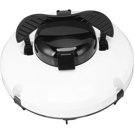 Robot nettoyeur de piscine sans fil, aspirateur de piscine entièrement automatique, robot de nettoyage de piscine, compatible UE 100-240 V, blanc (1/5)