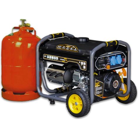 KOMPAK Dual Fuel Gas Benzin 3300 Watt Stromaggregat 230V (1/5)