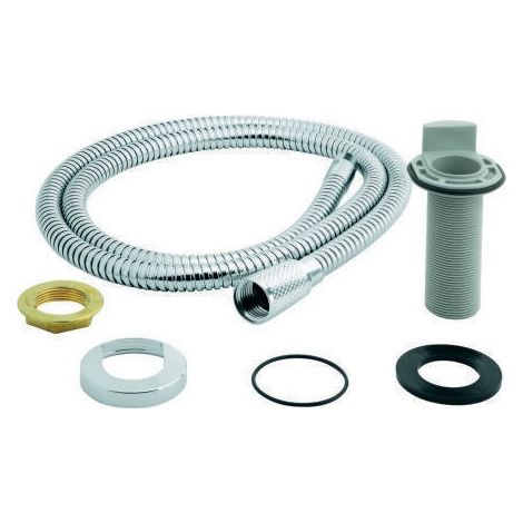 GROHE Conducción de manguera con manguera, para grifo monomando de cocina con teleducha lateral, 46730000 (1/3)