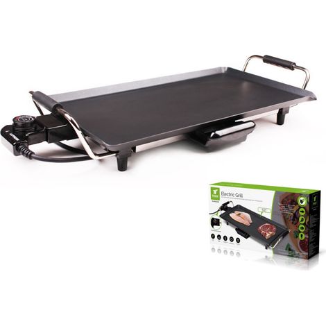 Plancha de Asar 2000 W  Superficie 47x27 cm  Antiadherente  Termostato 100-250 ÂºC  Bandeja Recogegrasa (1/5)