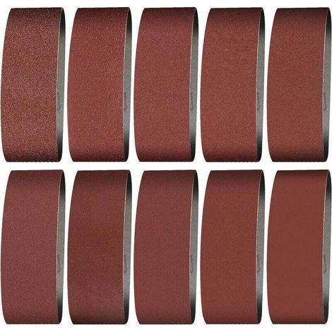 Bande Abrasive 100X915 mm- Grains 240/60/80/120/150/240/400Bande de Ponceuse pour le Ponçage, le Polissage et le Dépoussiérage, Idéale pour le Bois (12 Pièces) (1/5)