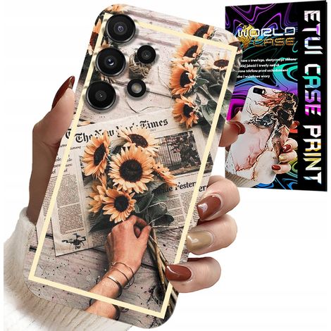Custodia per Samsung Galaxy A13 4G - motivo floreale girasoli (1/5)
