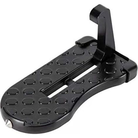 Pédale de voiture pliable, marchepied universel, pédale à crochet de verrouillage de porte de voiture, pédale auxiliaire avec marteau de sécurité (16 x 7,5 cm) (1/4)
