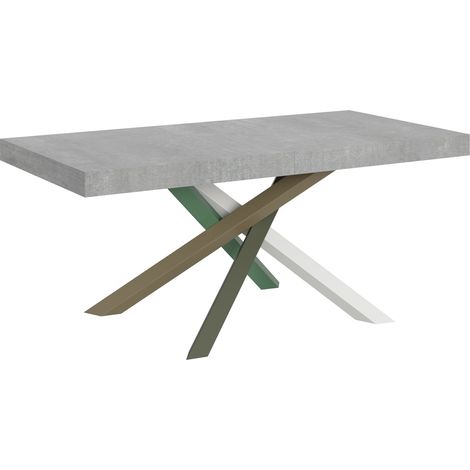 Tavolo Allungabile 200-460x90x77 cm Volantis Cemento Telaio 4A (1/5)