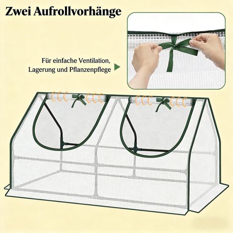 Serre de jardin compacte, mini serre d'extérieur pour balcon, abri de culture léger avec protection climatique. (1/5)