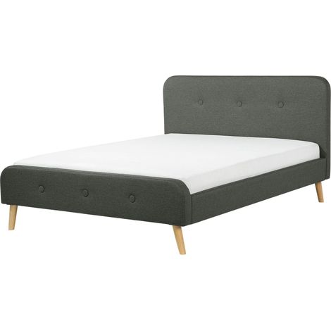 Bed Fabric RENNES 140 x 200 cm (EU Double) Dark Grey (1/5)