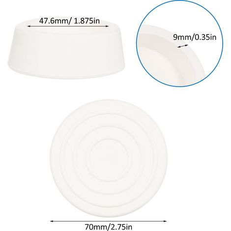 Lot de 2 embouts de protection en caoutchouc pour échelle de piscine extérieure enterrée, compatibles avec les tubes d'échelle de piscine standard de 1,9 pouce.