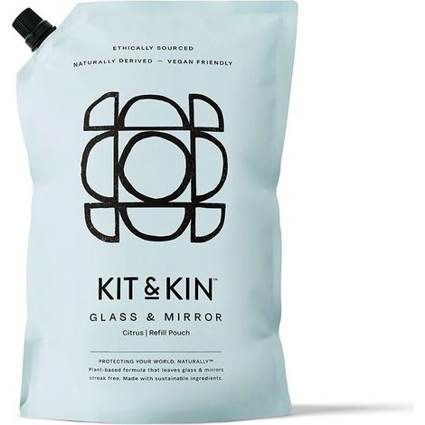 Recharge de nettoyant écologique naturel pour vitres et miroirs au pamplemousse (1 L) Kit & Kin (1/5)