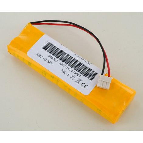 Batterie 4.8V 0.8Ah NiCd pour BAES type OVA51014E (806262)