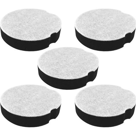 Lot de 5 filtres de rechange, compatibles avec les aspirateurs Bissell série 1520 1604896, cartouches de filtre en coton.