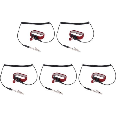 Kit de 5 bracelets antistatiques ESD pour la maintenance (1/5)