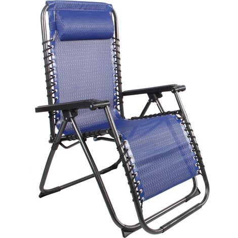 Relaxsessel schwarz/Blau Jacuard-MRC1004-blau